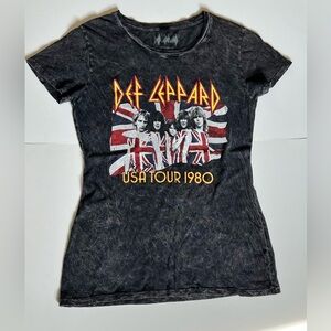 Def Leppard Concert Tee  USA Tour 1980 Tee